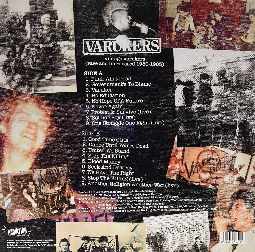 Amazon.co.jp: Vintage Varukers [Analog]: ミュージック